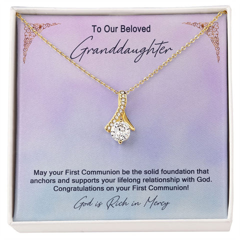 Granddaughter First Communion Gift | Confirmation Gift Present for Granddaughter | Holy Confirmation Gift Girl Present From Grandparents