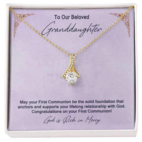 Granddaughter First Communion Gift | Confirmation Gift Present for Granddaughter | Holy Confirmation Gift Girl Present From Grandparents