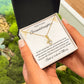 1st Communion Gifts for Granddaughter, Christening, Baptism, Confirmation, Necklace & Meaningful Message in Gift Box from Grandmother