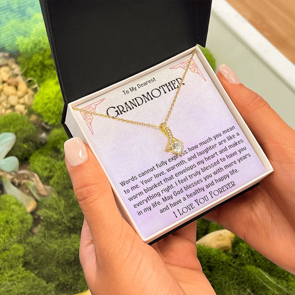 Grandmother Necklace from Granddaughter | Precious Nana Jewerly, Nana Necklace, Best Grandma Jewelry Gift for Nana,  Linking You and Nana