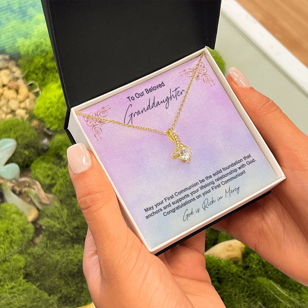 Granddaughter First Communion Gift | Confirmation Gift Present for Granddaughter | Holy Confirmation Gift Girl Present From Grandparents