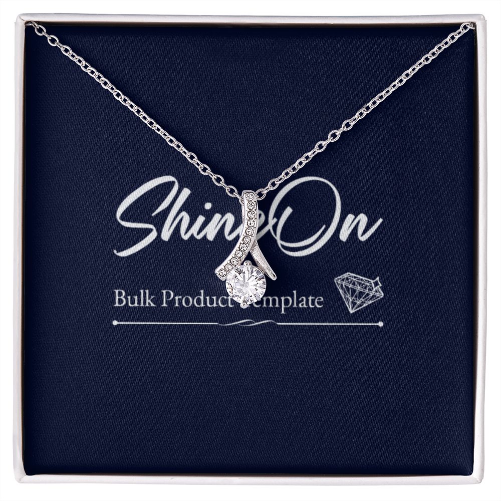 Cubic Zirconia 14K White Gold Necklace in Luxury Box
