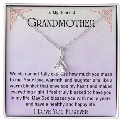 Grandmother Necklace from Granddaughter | Precious Nana Jewerly, Nana Necklace, Best Grandma Jewelry Gift for Nana,  Linking You and Nana