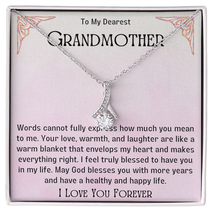 Grandmother Necklace from Granddaughter | Precious Nana Jewerly, Nana Necklace, Best Grandma Jewelry Gift for Nana,  Linking You and Nana