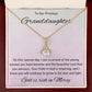 1st Communion Gifts for Granddaughter, Christening, Baptism, Confirmation, Necklace & Meaningful Message in Gift Box from Grandmother