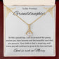 1st Communion Gifts for Granddaughter, Christening, Baptism, Confirmation, Necklace & Meaningful Message in Gift Box from Grandmother