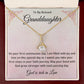1st Communion Gifts for Granddaughter, Christening, Baptism, Confirmation, Necklace & Meaningful Message in Gift Box from Grandmother