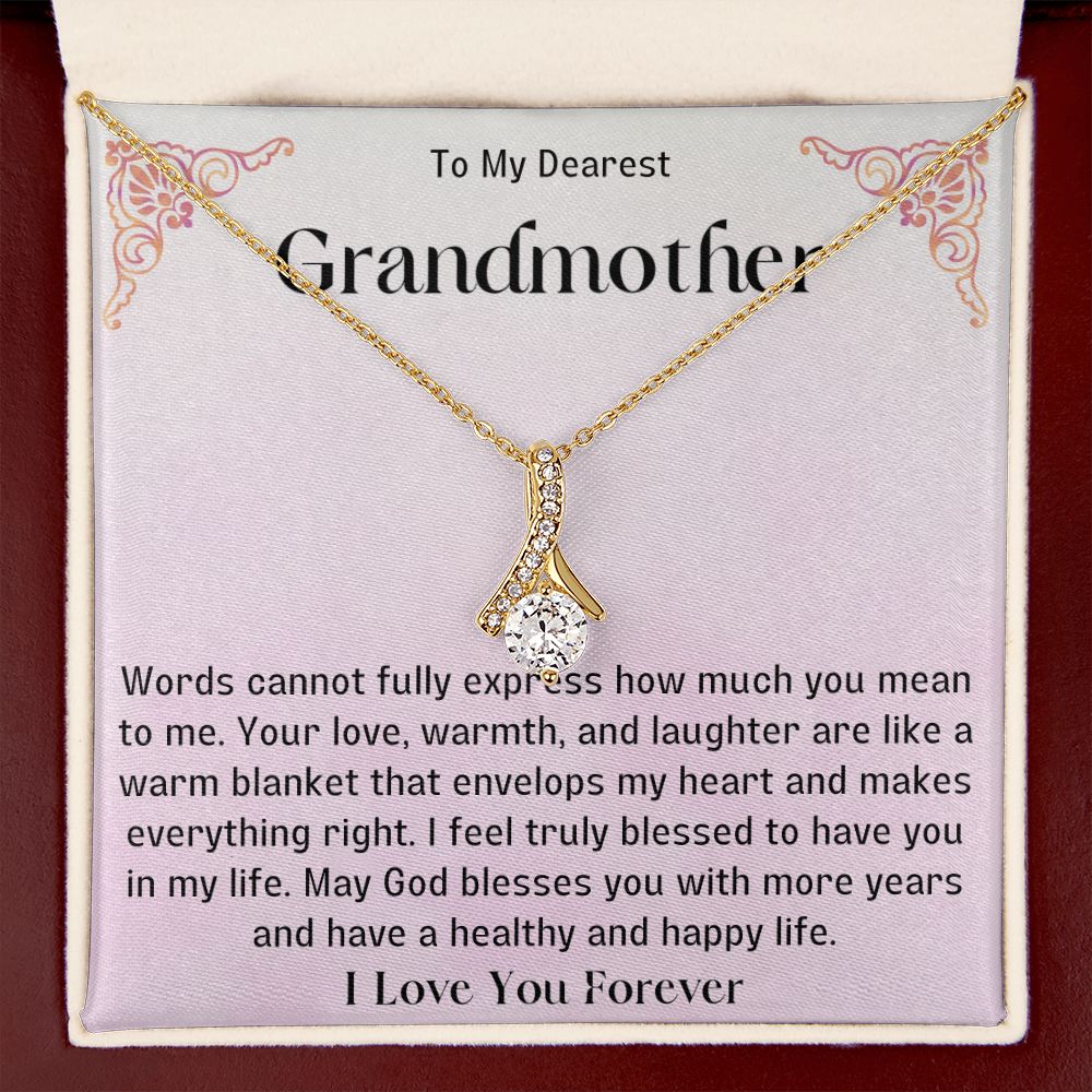 Grandmother Necklace from Granddaughter | Precious Nana Jewerly, Nana Necklace, Best Grandma Jewelry Gift for Nana,  Linking You and Nana