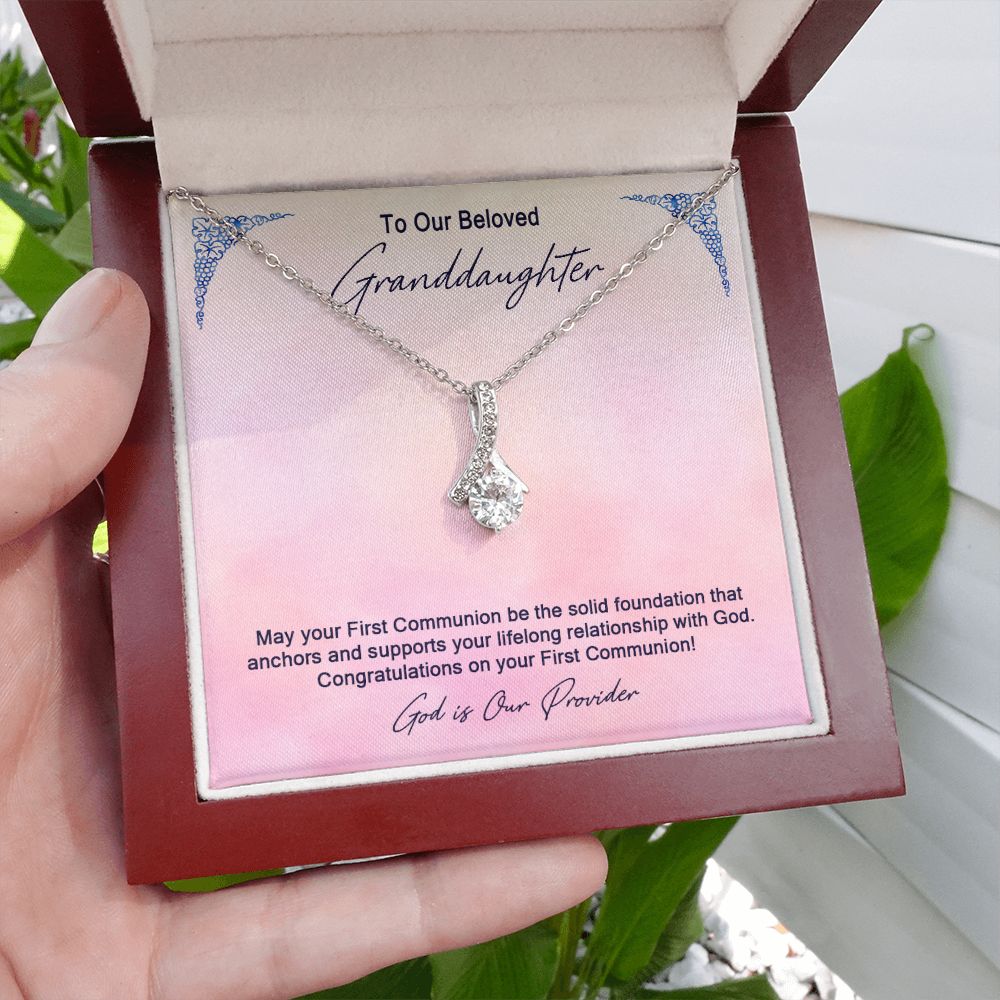 Granddaughter First Communion Gift | Christening Gift Present for Granddaughter | Baptism Gift Girl Present From Grandparents