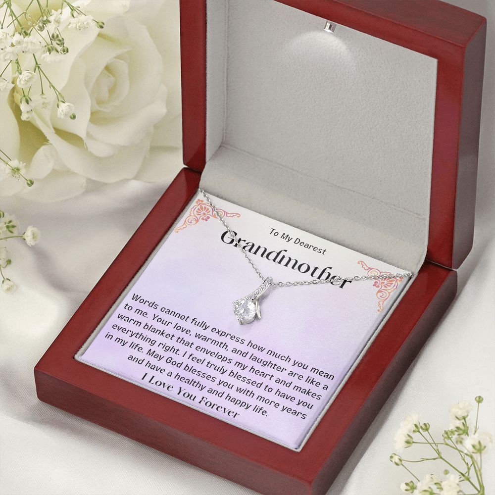 Grandmother Necklace from Granddaughter | Precious Nana Jewerly, Nana Necklace, Best Grandma Jewelry Gift for Nana,  Linking You and Nana