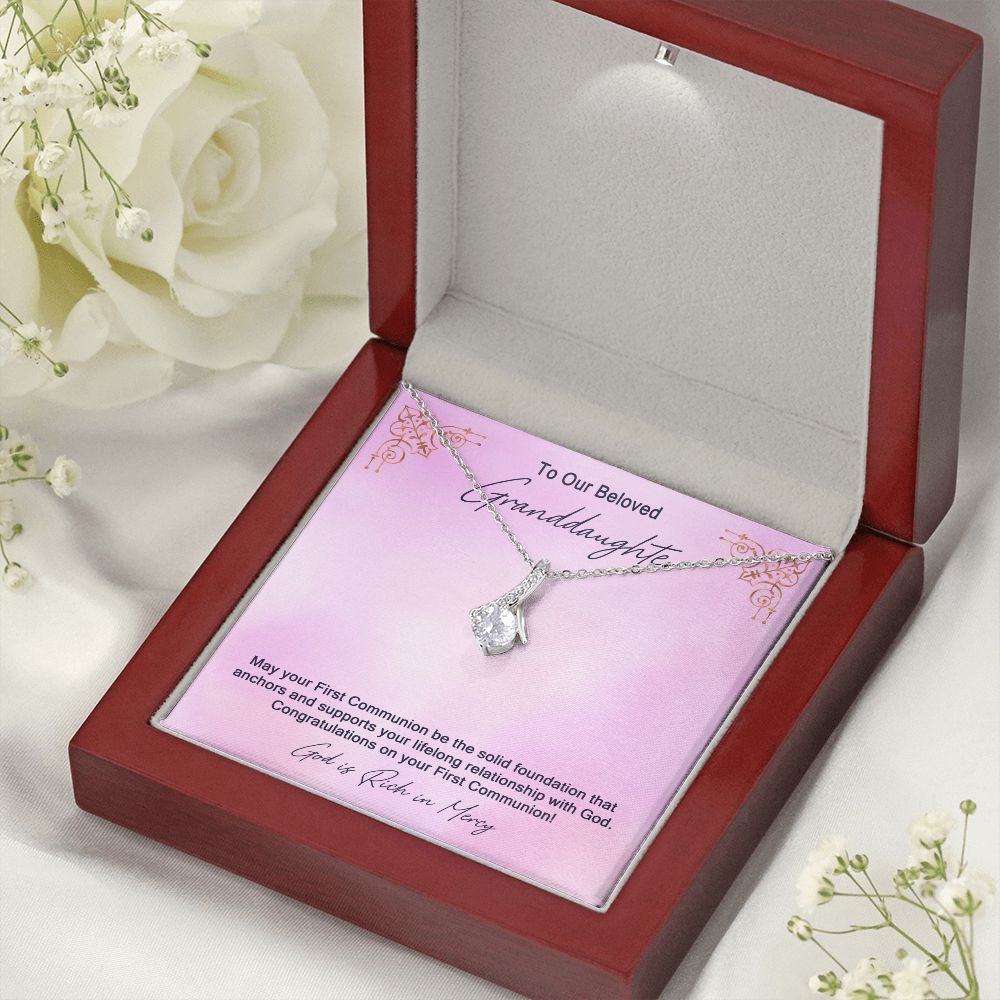 Granddaughter First Communion Gift | Confirmation Gift Present for Granddaughter | Holy Confirmation Gift Girl Present From Grandparents