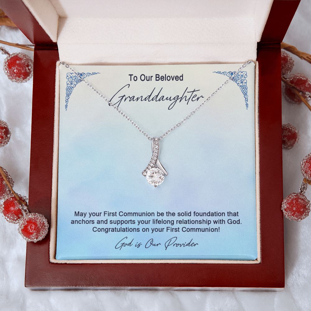 Granddaughter First Communion Gift | Christening Gift Present for Granddaughter | Baptism Gift Girl Present From Grandparents