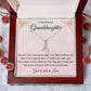 1st Communion Gifts for Granddaughter, Christening, Baptism, Confirmation, Necklace & Meaningful Message in Gift Box from Grandmother