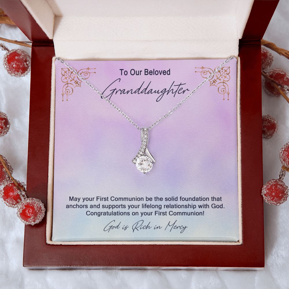 Granddaughter First Communion Gift | Confirmation Gift Present for Granddaughter | Holy Confirmation Gift Girl Present From Grandparents