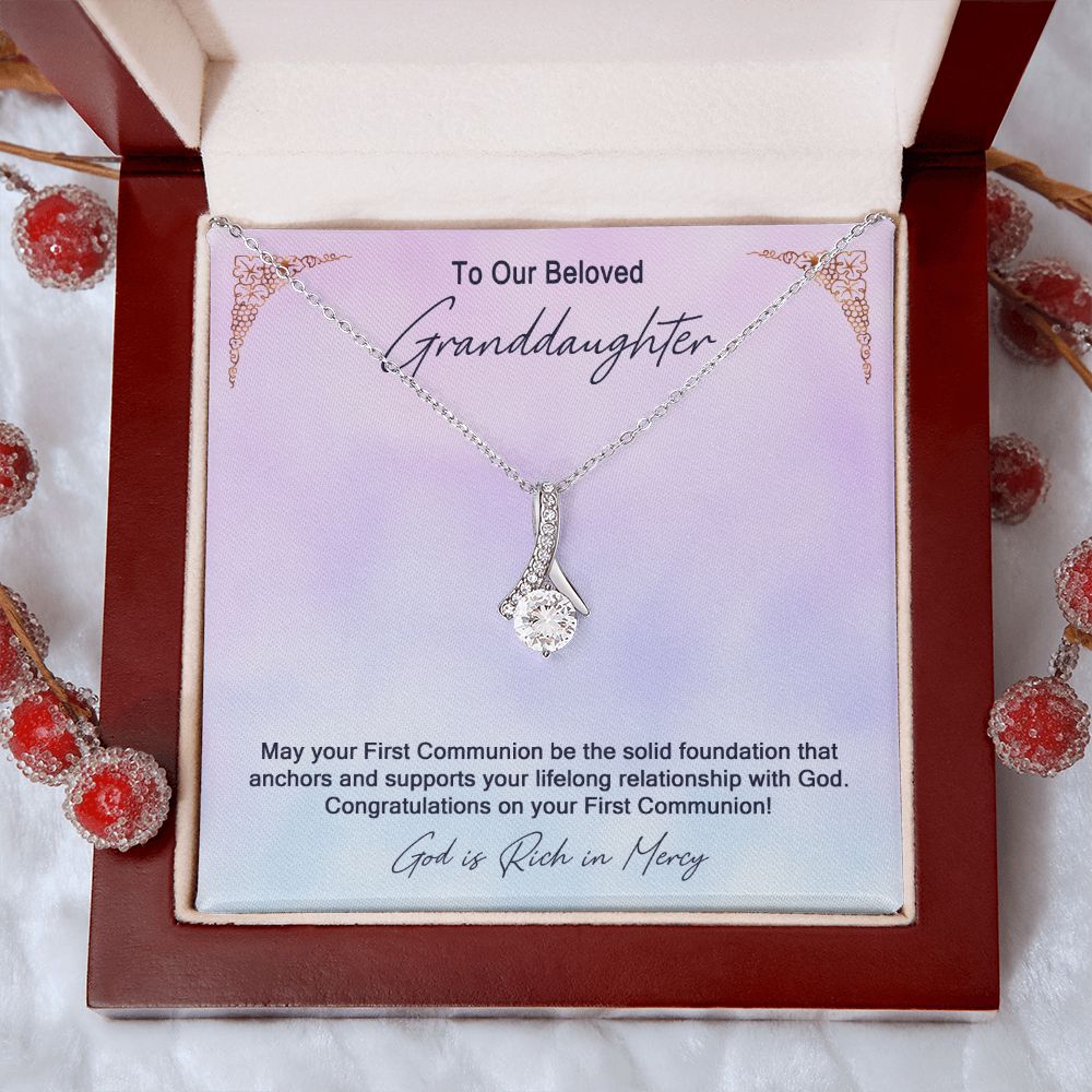Granddaughter First Communion Gift | Confirmation Gift Present for Granddaughter | Holy Confirmation Gift Girl Present From Grandparents