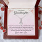 1st Communion Gifts for Granddaughter, Christening, Baptism, Confirmation, Necklace & Meaningful Message in Gift Box from Grandmother