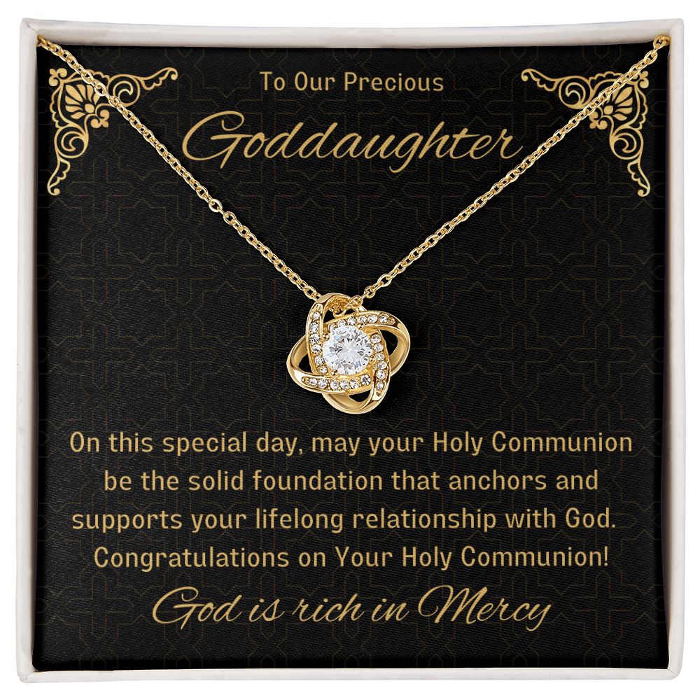Goddaughter 1st Communion Gifts, Christening, Catholic Gift, Confirmation, Girl Necklace & Best Wishes in Gift Box from Godmother