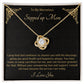 Stepped Up Mom Knot Necklace 12
