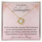 Goddaughter 1st Communion Gifts , Christening, Baptism, Confirmation, Necklace & Meaningful Message in Gift Box from Godmother