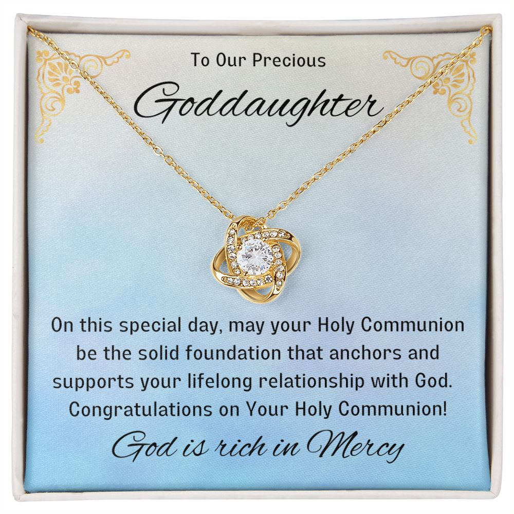 Goddaughter 1st Communion Gifts, Christening, Catholic Gift, Confirmation, Girl Necklace & Best Wishes in Gift Box from Godmother