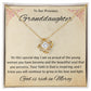1st Communion Gifts for Granddaughter, Christening, Baptism, Confirmation, Necklace & Meaningful Message in Gift Box from Grandmother