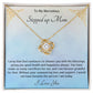 Stepped Up Mom Knot Necklace 10