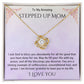 Stepped Up Mom Knot Necklace 19