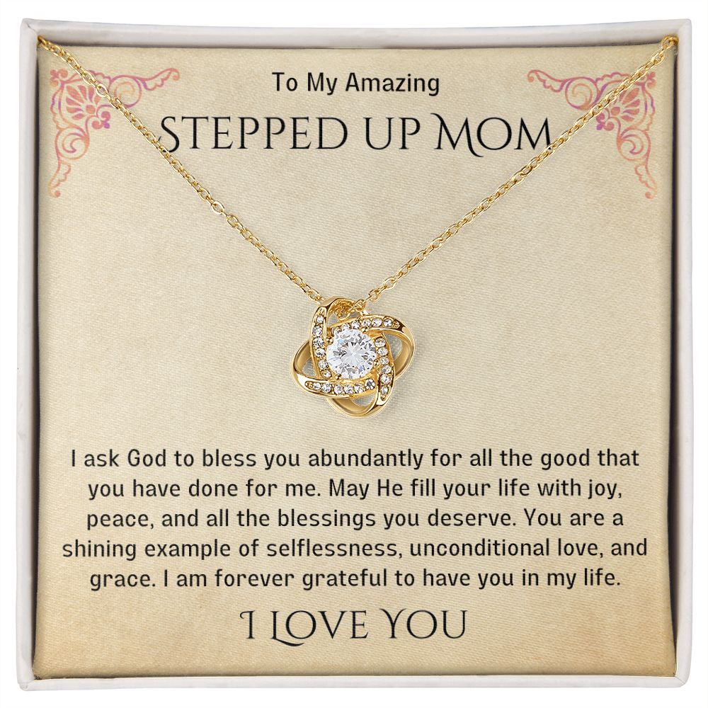 Stepped Up Mom Knot Necklace 20