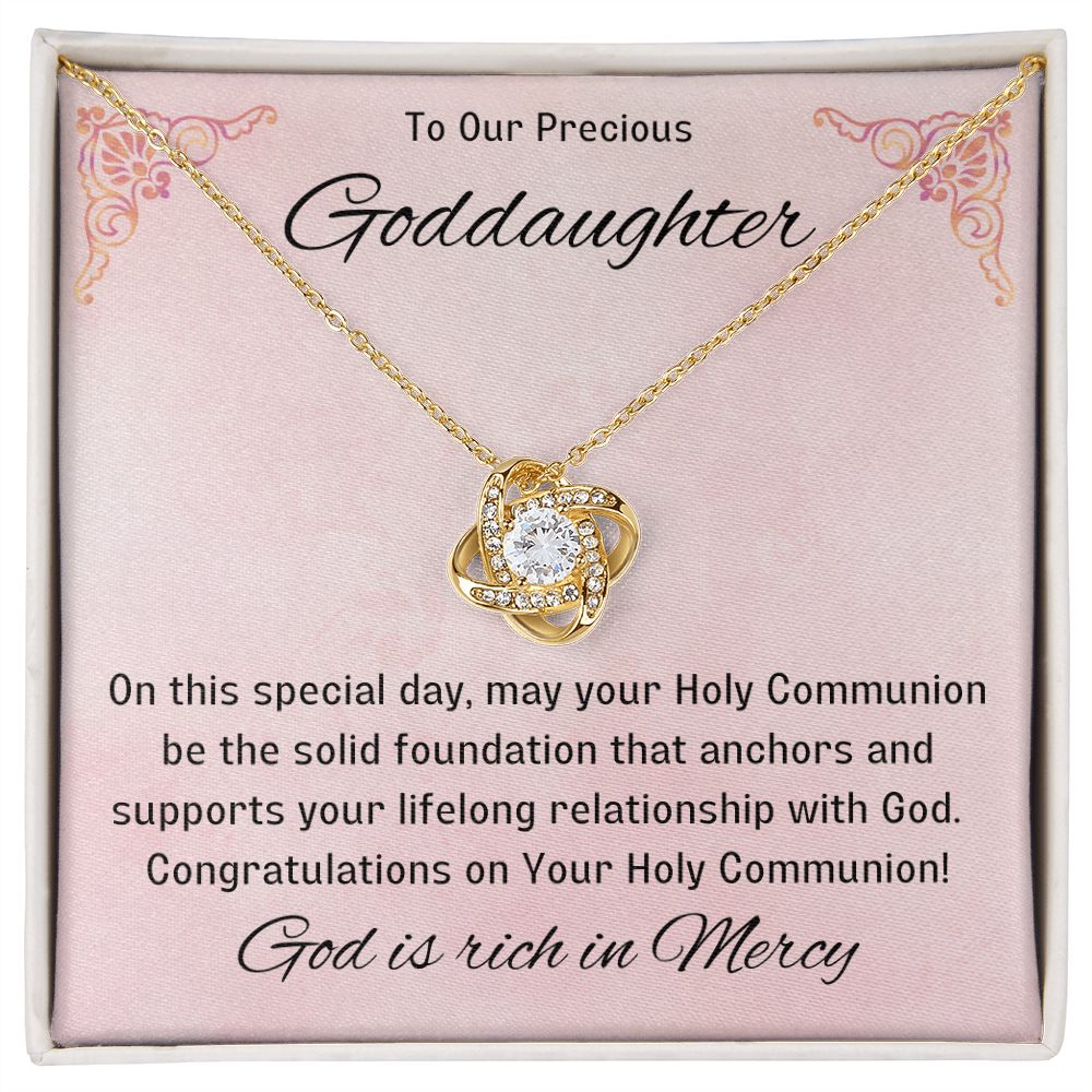 Goddaughter 1st Communion Gifts, Christening, Catholic Gift, Confirmation, Girl Necklace & Best Wishes in Gift Box from Godmother