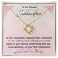 Goddaughter 1st Communion Gifts , Christening, Baptism, Confirmation, Necklace & Meaningful Message in Gift Box from Godmother