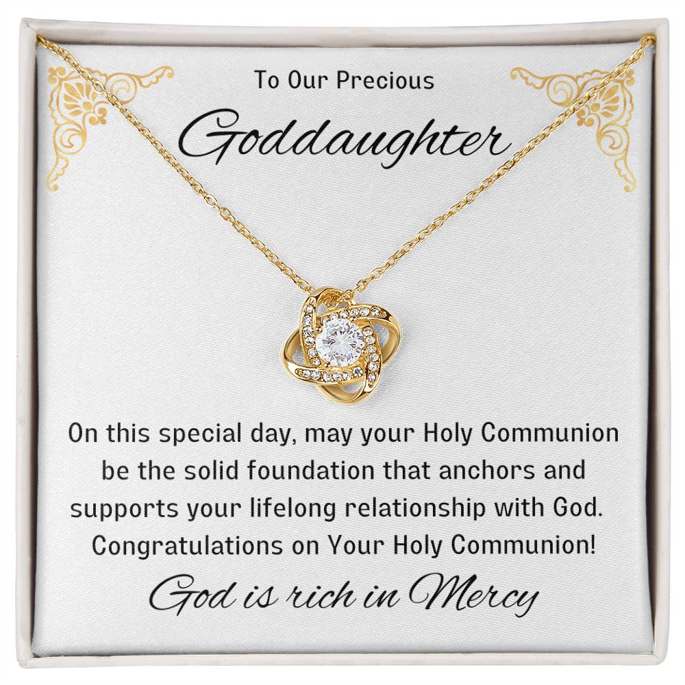 Goddaughter 1st Communion Gifts, Christening, Catholic Gift, Confirmation, Girl Necklace & Best Wishes in Gift Box from Godmother