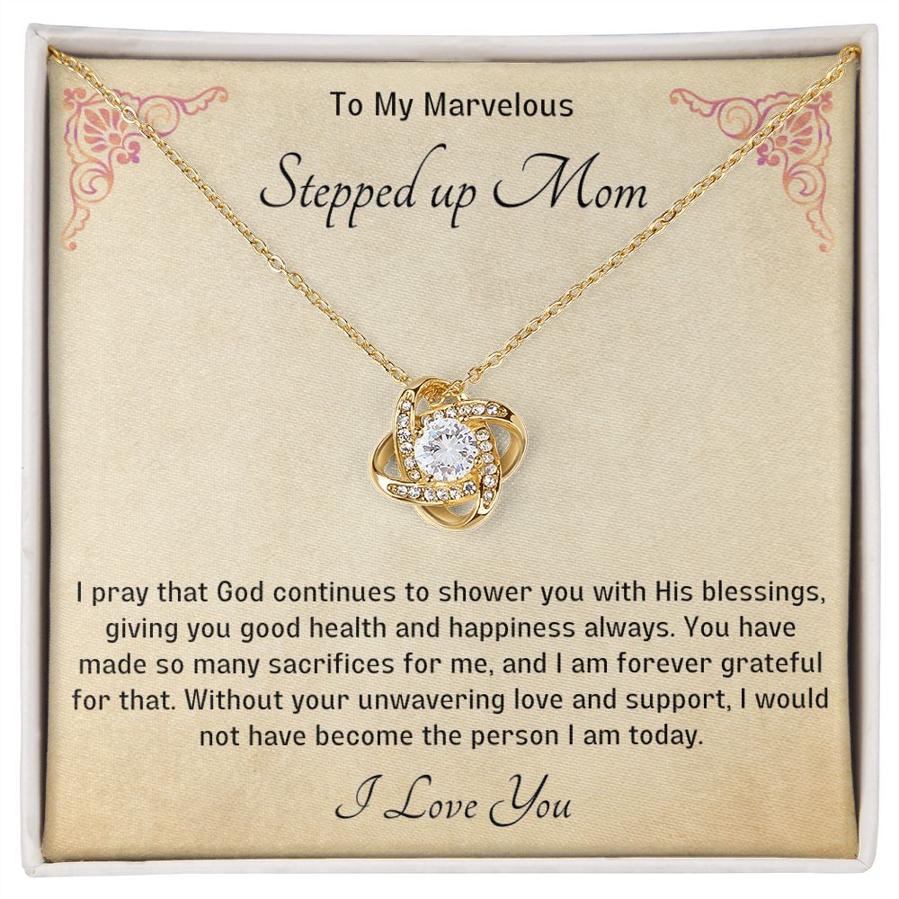 Stepped Up Mom Knot Necklace 11