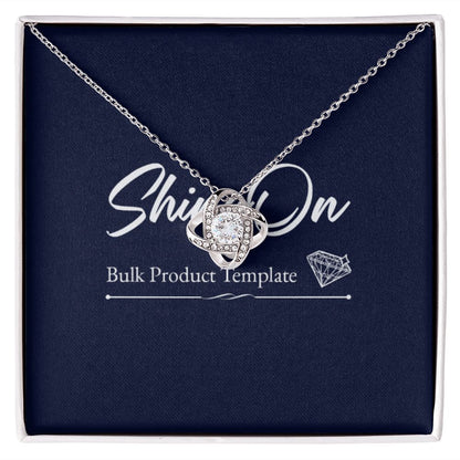 White Gold Necklace and message card