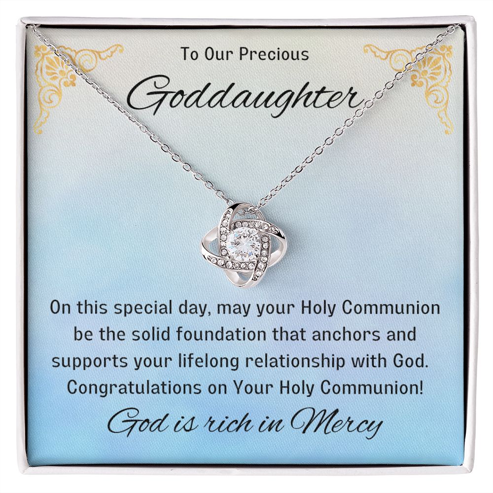 Goddaughter 1st Communion Gifts, Christening, Catholic Gift, Confirmation, Girl Necklace & Best Wishes in Gift Box from Godmother