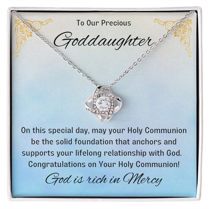 Goddaughter 1st Communion Gifts, Christening, Catholic Gift, Confirmation, Girl Necklace & Best Wishes in Gift Box from Godmother