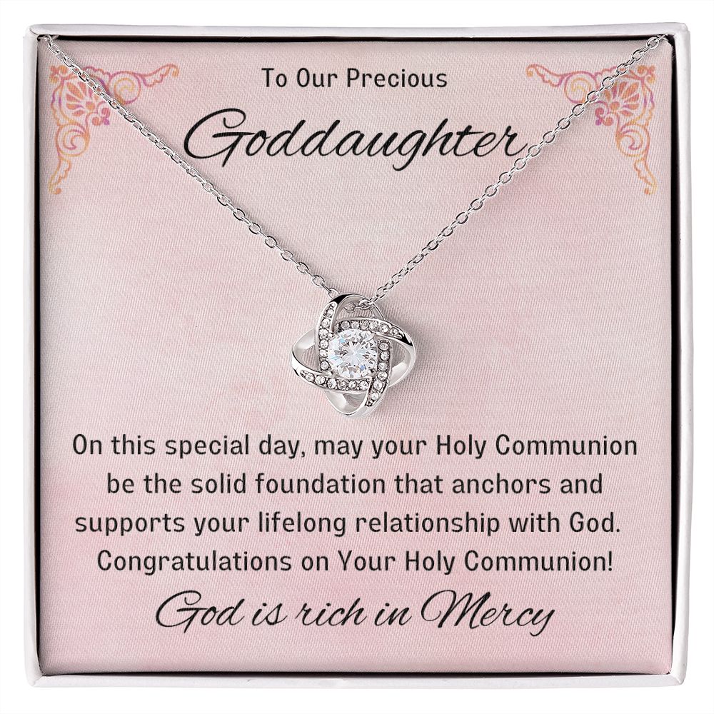 Goddaughter 1st Communion Gifts, Christening, Catholic Gift, Confirmation, Girl Necklace & Best Wishes in Gift Box from Godmother