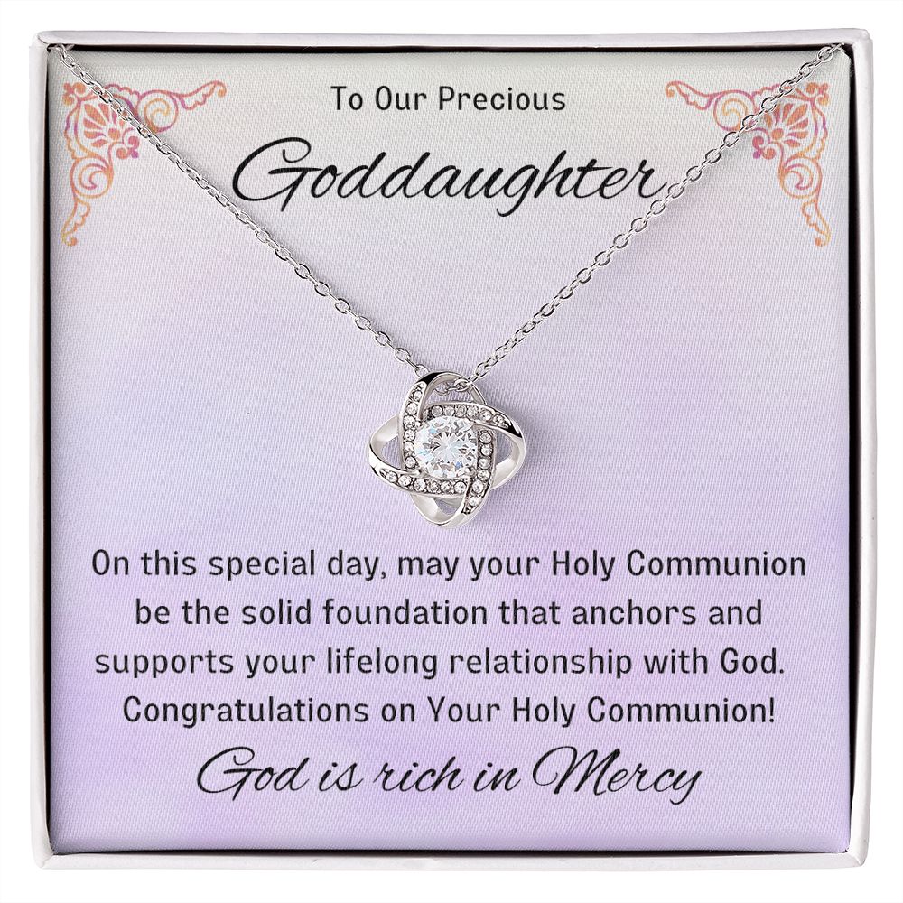 Goddaughter 1st Communion Gifts, Christening, Catholic Gift, Confirmation, Girl Necklace & Best Wishes in Gift Box from Godmother