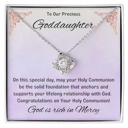 Goddaughter 1st Communion Gifts, Christening, Catholic Gift, Confirmation, Girl Necklace & Best Wishes in Gift Box from Godmother