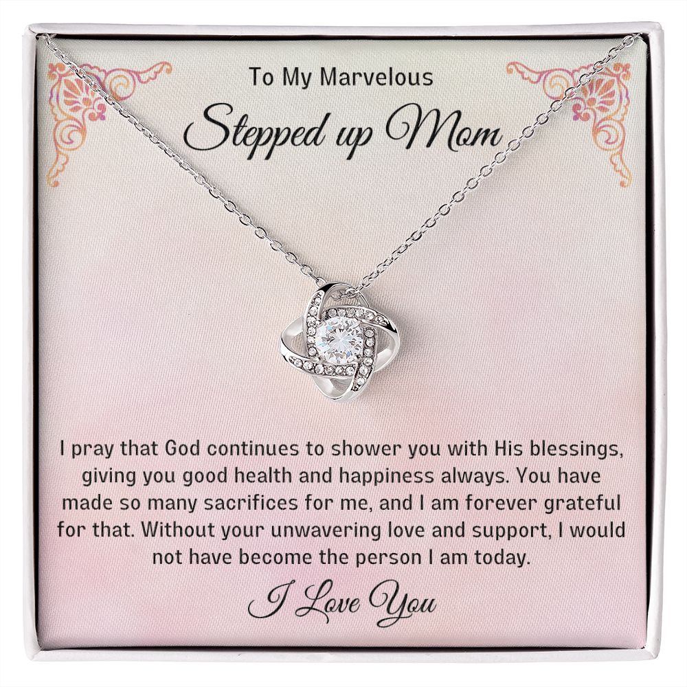 Stepped Up Mom Knot Necklace 6