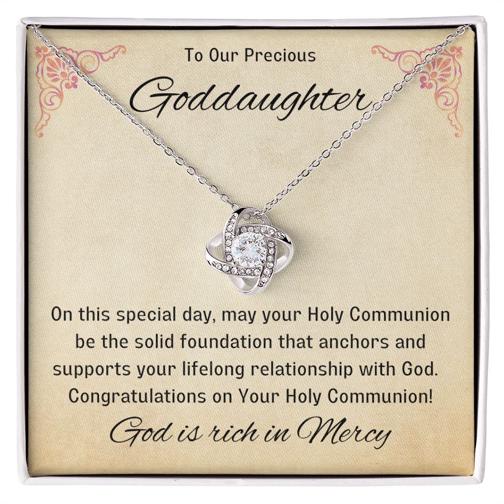 Goddaughter 1st Communion Gifts, Christening, Catholic Gift, Confirmation, Girl Necklace & Best Wishes in Gift Box from Godmother