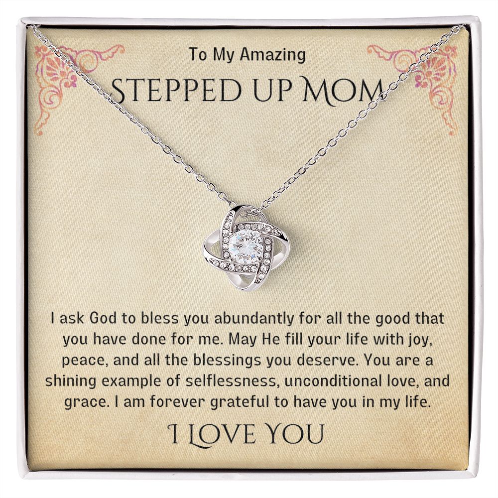 Stepped Up Mom Knot Necklace 20