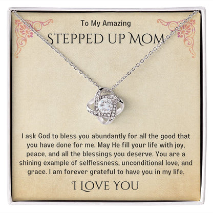 Stepped Up Mom Knot Necklace 20