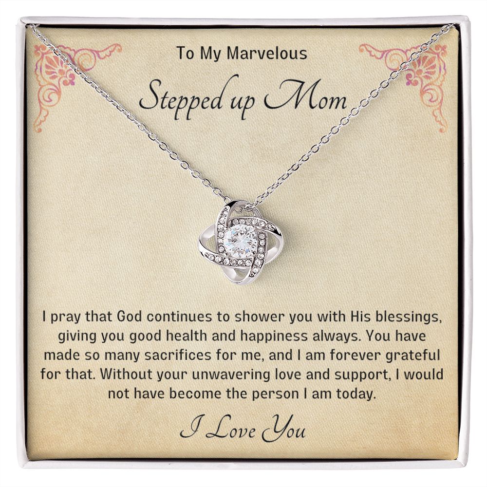 Stepped Up Mom Knot Necklace 11