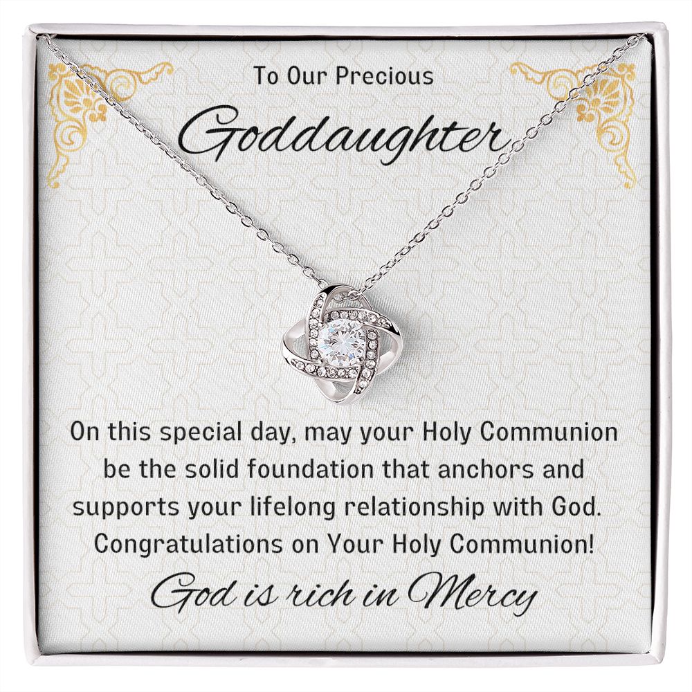 Goddaughter 1st Communion Gifts, Christening, Catholic Gift, Confirmation, Girl Necklace & Best Wishes in Gift Box from Godmother