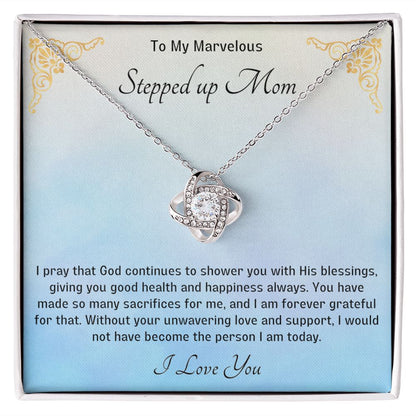 Stepped Up Mom Knot Necklace 10