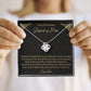 Stepped Up Mom Knot Necklace 17