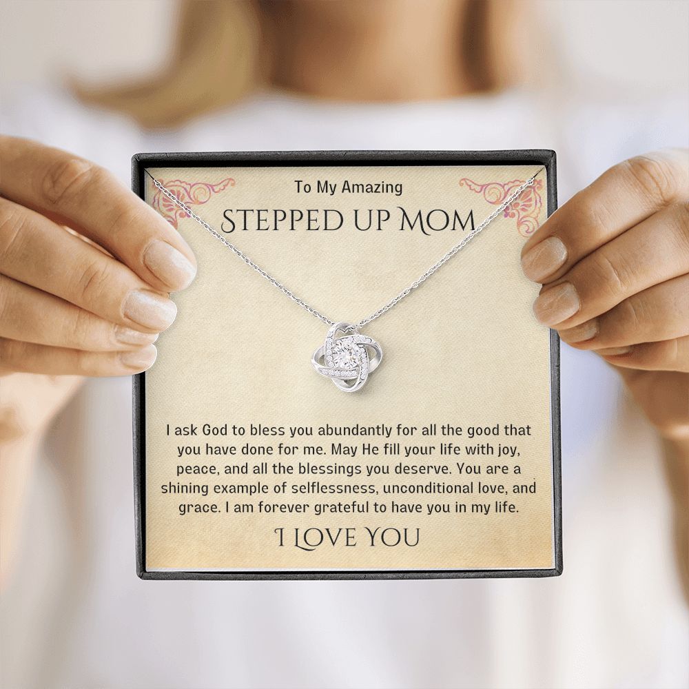 Stepped Up Mom Knot Necklace 20