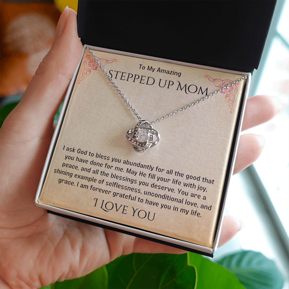 Stepped Up Mom Knot Necklace 20