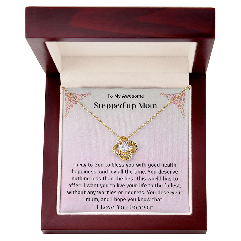 Stepped Up Mom Knot Necklace 2