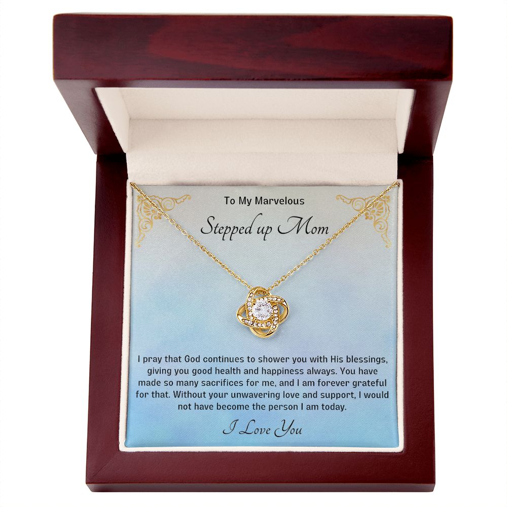 Stepped Up Mom Knot Necklace 10